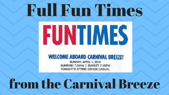 carnival breeze fun times